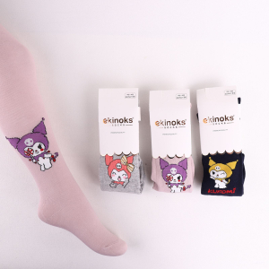 Колготи дівочі -KUROMI- на 1-2, 3-4, 5-6, 7-8, 9-10, 11-12 років. Бавовна. Оптом