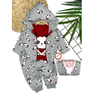 Костюм трійка для дівчат, на 6,9,12,18 місяців. Дитячий одяг оптом