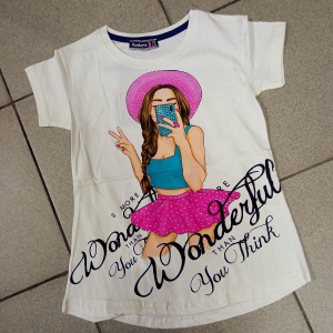 Футболка для дівчаток -YOUTHINK- на 7-14 років