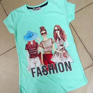 Футболка для дівчаток -Fashion- на 7-14 років