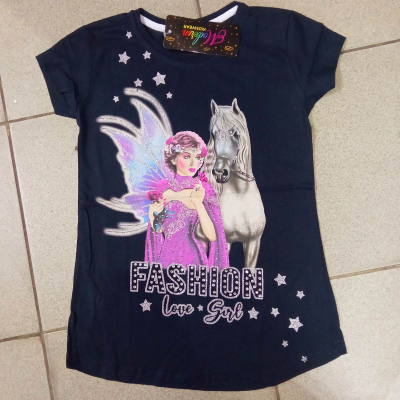 Футболка для дівчаток -Horse- на 7-14 років