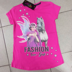 Футболка для дівчаток -Horse- на 7-14 років