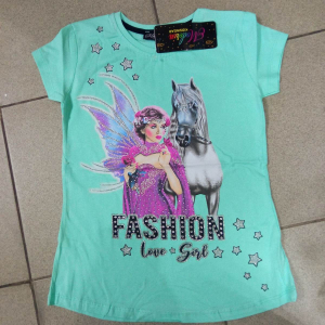 Футболка для дівчаток -Horse- на 7-14 років