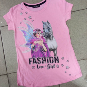 Футболка для дівчаток -Horse- на 7-14 років