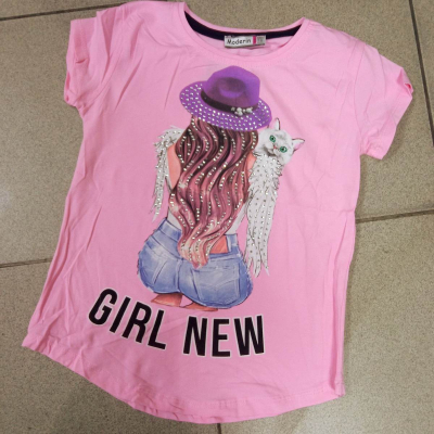 Футболка для дівчаток -GIRLNEW- на 7-14 років