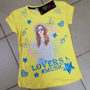 Футболка для дівчаток -MUSIC- на 7-14 років