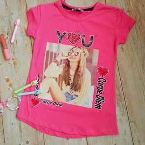 Футболка для дівчаток -you- на 7-14 років