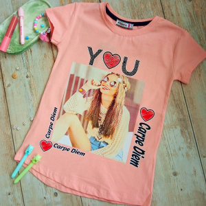 Футболка для дівчаток -you- на 7-14 років