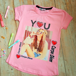 Футболка для дівчаток -you- на 7-14 років