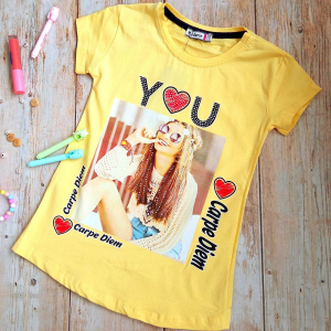 Футболка для дівчаток -you- на 7-14 років