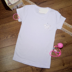 Футболка дівоча БІЛА на 6-11 років