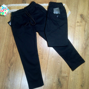 Брюки для хлопців стрейч-котон, на резинці, на 10,11,12,13 років. ЧОРНИЙ! Одяг для хлопців оптом