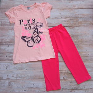 Костюм літній для дівчаток -PARIS- на 7,8,9,10 років