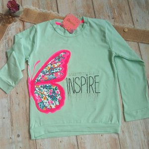 Реглан -İNSPİRE- для дівчат на 9,10,11,12 років