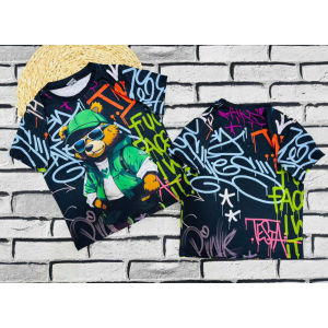 Футболка для хлопців -BEAR- на 3,4,5,6,7 років. Гурт