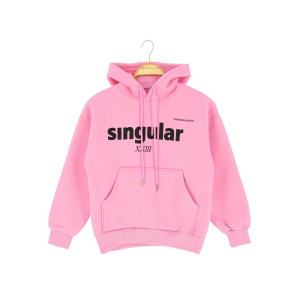 Толстовка з кишенею і капюшоном для дівчаток 13-16 років, смужка тринитка з принтом в єдиному екземплярі