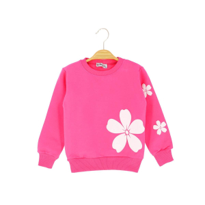 Блузка з квітковим принтом для дівчинки 1-4 роки, двонитка